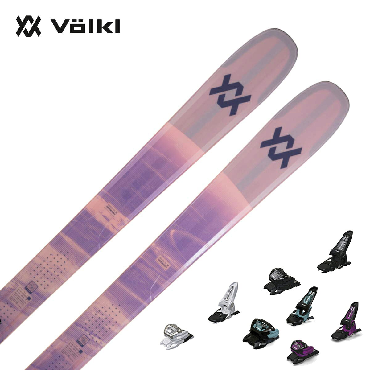VOLKL フォルクル スキー板■BLAZE 94 ROSE　ブレイズ 94 ローズ■151cm R1・R2・R3・R4：( 16.9m・24.2m・11.0m・15.8m )サイドカット：( 133/94/118 mm)■158cm R1・R2・R3・R4：( 17.8m・28.0m・12.4m・17.3m )サイドカット：( 133/94/118 mm)■165cm R1・R2・R3・R4：( 18.3m・30.8m・13.7m・18.4m )サイドカット：( 133/94/118 mm)■172cm R1・R2・R3・R4：( 19.2m・35.1m・14.9m・20.1m )サイドカット：( 133/94/118 mm)■179cm R1・R2・R3・R4：( 20.0m・39.9m・16.5m・22.0m )サイドカット：( 133/94/118 mm)■186cm R1・R2・R3・R4：( 20.8m・44.9m・18.2m・23.9m )サイドカット：( 133/94/118 mm)品番V2610135.000TECHNOLOGY・4 Radius Drive Sidecut・3D. Glass・Full Sidewall・Titanal Binding Platform・Suspension Tip & Tail・Bio-based Resin・Base：P-Tex 2100・Base structure：Brushed structureCOREGreen Core / Hybrid Multilayer Woodcore重量1,455g　@165cm※Weight can vary slightly due to the production cycles.OPTIONALPre-cut skin avail.・TIP & TAIL ROCKER原産国ドイツ昨シーズンから4ラディウス採用。深いザラメ状の雪からゲレンデ、圧雪斜面まで幅広く活躍する万能選手。絶妙な太さと軽さが魅力。足元の薄いチタナール層は荒れた雪面を高速滑走する時の強い味方。※メーカー企画書の情報で商品登録を行っております。予告なしに商品名と仕様変更される場合がございます。