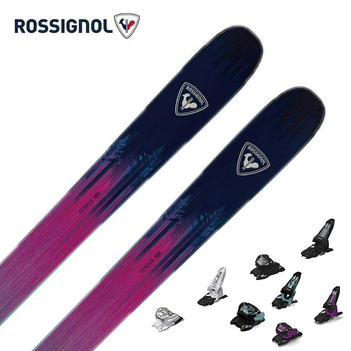 ROSSIGNOL ロシニョール スキー板■SENDER 100 センダー 100■162cm　R：(13m)サイドカット：(130/99/122 mm)■170cm　R：(16m)サイドカット：(130/99/122 mm)■178cm　R：(18m)サイドカット：(131/100/123 mm)■184cm　R：(20m)サイドカット：(131/100/123 mm)■190cm　R：(25m)サイドカット：(132/101/124 mm)MAIN TECHNOLOGY・AIR TIPTECHNOLOGY・VASCORE・POPLAR PEFC WOOD CORE・BIO SOURCED RESINREINFORCMENT・FIBERCONSTRUCTION・RECTANGULAR SIDEWALLBASE QUALITY・SINTERED HDROCKER・TWINSIDECUT・PROGRESSIVEWEIGHT・162cm　3.4kg・170cm　3.6kg・178cm　3.8kg・184cm　4kg・190cm　4.2kg※Weight kg/pair without bindingsAIR TIP浮力アップ & 軽やかな操作性VAS究極のスムーズさと確かな操作性TWIN ROCKER自由なズラしと確かなグリップPROGRESSIVE SIDECUT自在な操作感と流れる乗り味※メーカー企画書の情報で商品登録を行っております。予告なしに商品名と仕様変更される場合がございます。