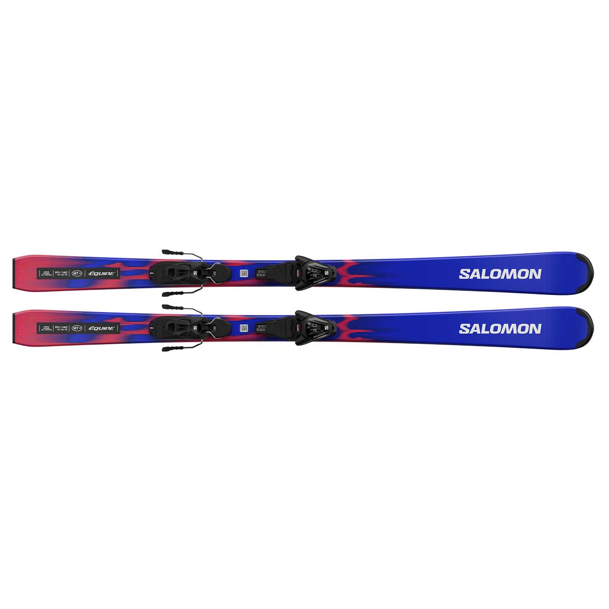スキー用品通販 スノーファミリーのSALOMON サロモン スキー板 キッズ ジュニア＜2027＞EQUIPE MT JR【L45421500+】+ L6 GW ビンディング セット 取付無料【グリップウォーク対応】｜アングル3