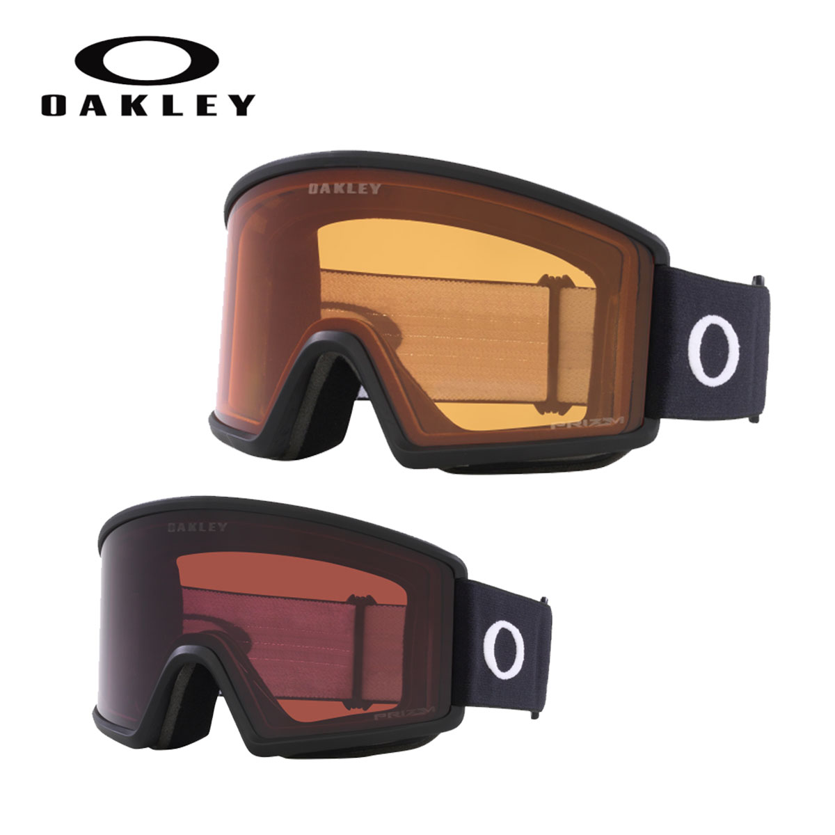 OAKLEY オークリー スキーゴーグル■TARGET LINE L / OO7120 ターゲットライン Lカラー：レンズ（可視光線透過率VLT）■OO7120-01　Matte Black：Dark Grey（14%）■OO7120-02　Matte Black：Persimmon（57%）FEATURES・平面レンズのエントリープライスモデル。・薄く滑らかなフレームデザインが広い視野を確保し、オークリーヘルメットとの完璧な相性を実現させるため、フレーム上部の形状をあえてフラットにデザイン。・プルトナイトレンズを採用し、オークリーゴーグルならではの耐衝撃性と、歪みのない正確で鮮明な視界を確保。※メーカー企画書の情報で商品登録を行っております。予告なしに商品名と仕様変更される場合がございます。