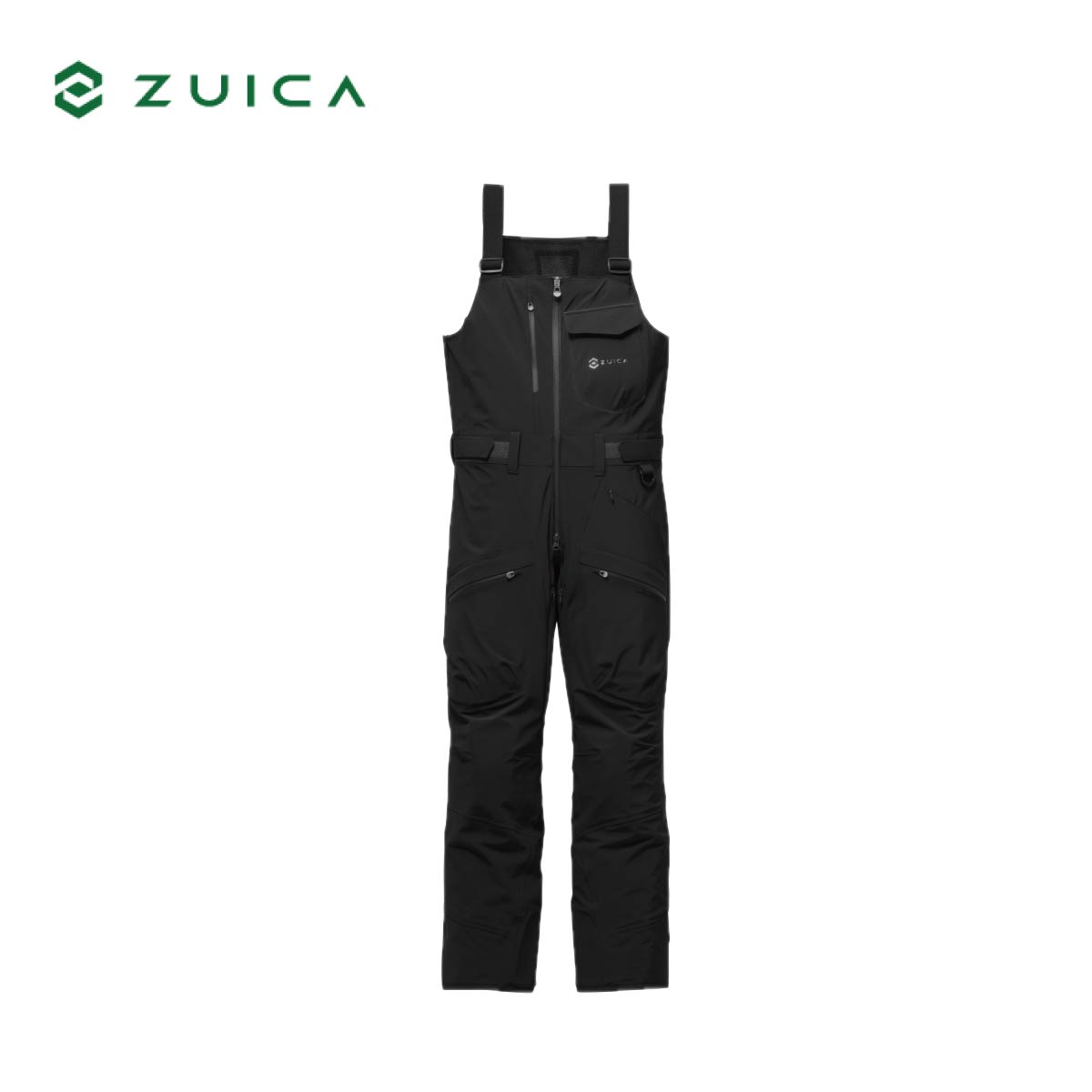 ズイカ ZUICA スキーウェア■ZAM26OB02Oku-Bib Pants オクービブパンツ耐水圧：20,000mm透湿性：20,000g/m2/24h素材（表） リサイクルフルダルナイロン4Way ストレッチタフタ3L　　　　　　　　（ナイロン86%、ポリウレタン14%）（裏） ポリエステルストレッチツイル（ポリエステル100%）、リサイクルポリエステル　　　　　　　　ブラッシュドトリコット（ポリエステル100%）、リサイクルポリエステルタフタ（ポリエステル100%）原産国 中国ファンクション・4way stretch・フッ素フリーCO撥水・smawarm◯ビブパンツ◯マルチサイジングアジャストシステム◯ウエストアジャストタブ◯肩ベルト◯ベンチレーション（内腿）◯スノーゲーター（裾裏）◯インビジブルエッジガード◯レッグアジャスト◯止水ファスナーCOLOR・Black/BKSIZEXXS,XS,S,M,L,XLしなやかな4Wayストレッチの素材と立体裁断により、快適な運動性を実現していてるBIBPANTS。ウエストからの雪の侵入を防ぎ、サイドベンチレーションや発汗の多い背中にメッシュを配置することで汗蒸れを軽減し快適にスキーを楽しむ事ができます。マルチサイジングアジャストにより胸部やウェストなど広くサイズ調整ができ、また後ろ裾の丈の長さを調整できるレッグアジャスト機能により裾の余りを軽減します。胸ポケットやカーゴポケットは収納力があり便利です。リサイクルフルダルナイロン4Way ストレッチタフタ3Lきめ細やかでしなやかな風合いと、高いストレッチ性のある上質で触り心地の良いリサイクルナイロン。耐水圧 20,000mm、透湿性 20,000g と高いスペックの防水透湿素材です。※メーカー企画書の情報で商品登録を行っております。予告なしに商品名と仕様変更される場合がございます。