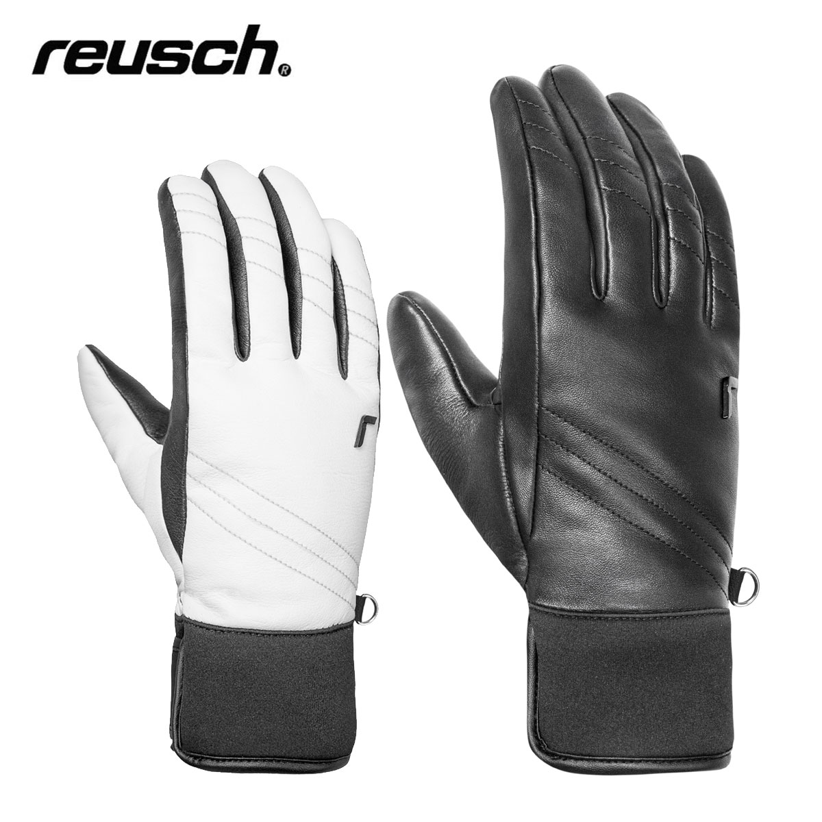 REUSCH ロイシュ スキーグローブ■6531122JODIE ジョディーカラー■1101 ホワイト / ブラック■7700 ブラックサイズ6.0-8.0JODIEは洗練されたフルレザーに高機能PrimaLoft Gold中綿を採用したグローブ。寒冷なアウトドアシーンでも卓越した保温性を発揮し、上質な素材感とエレガントなデザインが冬の装いを格上げします。・タイトカフ・フルレザー■EXTRA WARMPrimaLoft、R-LOFTなどの高性能な中綿を使用、もしくは厚手レザーの比率の高い暖かいグローブ。■WINDPROOFSTORMBLOXXを使用した防風に優れたグローブ。もしくは、特殊なシートを使用しないグローブ。■EXTRA BREATHABLE特殊なシート等を使用せず、通気性の優れたグローブ■PRIMALOFT羽のように軽く、高い保温性と柔軟性を持つ超微細マイクロファイバー素材。羽毛にはない撥水性と圧縮性に優れ、実用性も高いのでさまざまな分野に採用されています。※メーカー企画書の情報で商品登録を行っております。予告なしに商品名と仕様変更される場合がございます。