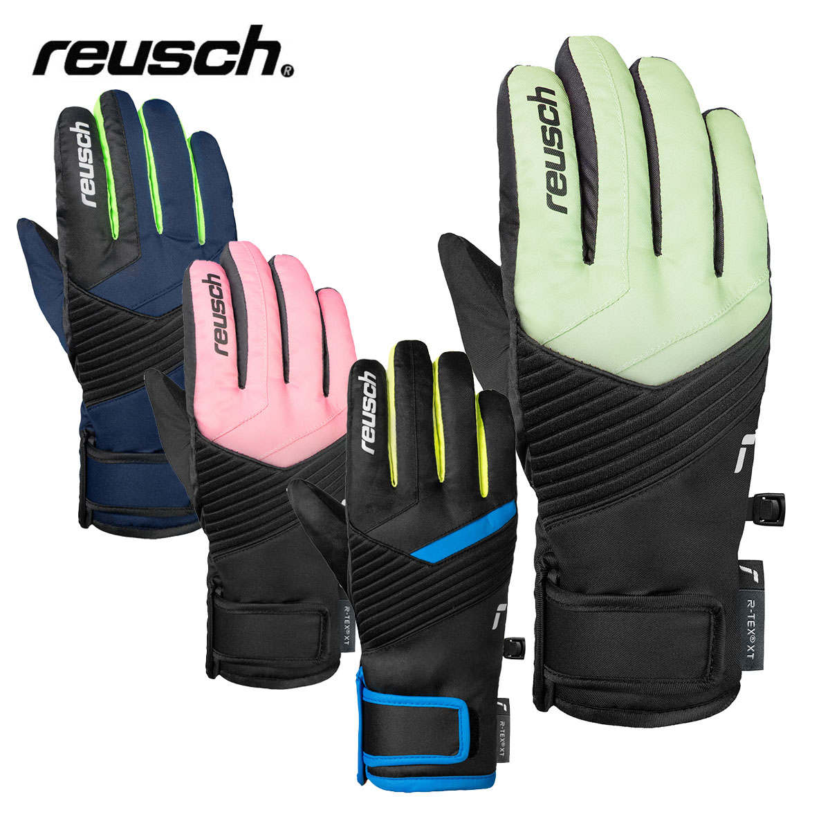 REUSCH ロイシュ スキーグローブ■6561213 DAN R-TEX XT JRダン アールテックス エックスティー ジュニアカラー■7499 ブラック / アクアフォーム■7002 ブラック / ブリリアントブルー / セーフティイエロー■7049 ブラック / ワイルドローズ■7712 ブラック / ドレスブルー / ネオングリーンサイズ4.0、5.0、6.0確かな防水性と快適な保温性を備えた、スポーティなデザインのジュニアスキーグローブ。タイトなカフがしっかりフィットし、動きをサポートします。・タイトカフ・タッチテック■WARMTecfillを使用したスタンダードなウィンタースポーツグローブ。■WATERPROOFGORE-TEXもしくはR-TEXを使用した防水性の高いグローブ。■BREATHABLEGORE-TEXもしくはR-TEXを使用し通気性も兼ね備えたグローブ。・R-TEX XT・R-LOFT・TOUCH-TEC・STORM LEASH※メーカー企画書の情報で商品登録を行っております。予告なしに商品名と仕様変更される場合がございます。