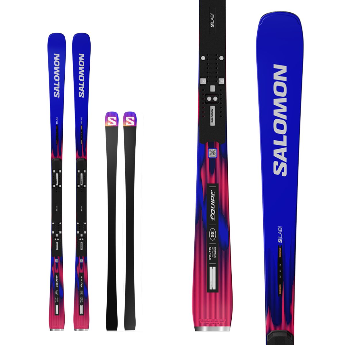 スキー用品通販 スノーファミリーのSALOMON サロモン スキー板 メンズ レディース＜2027＞ S/LAB EQUIPE GS /【L49184600+】+ PL26 + ICON 12 GW ビンディング セット 取付無料【グリップウォーク対応】｜アングル2