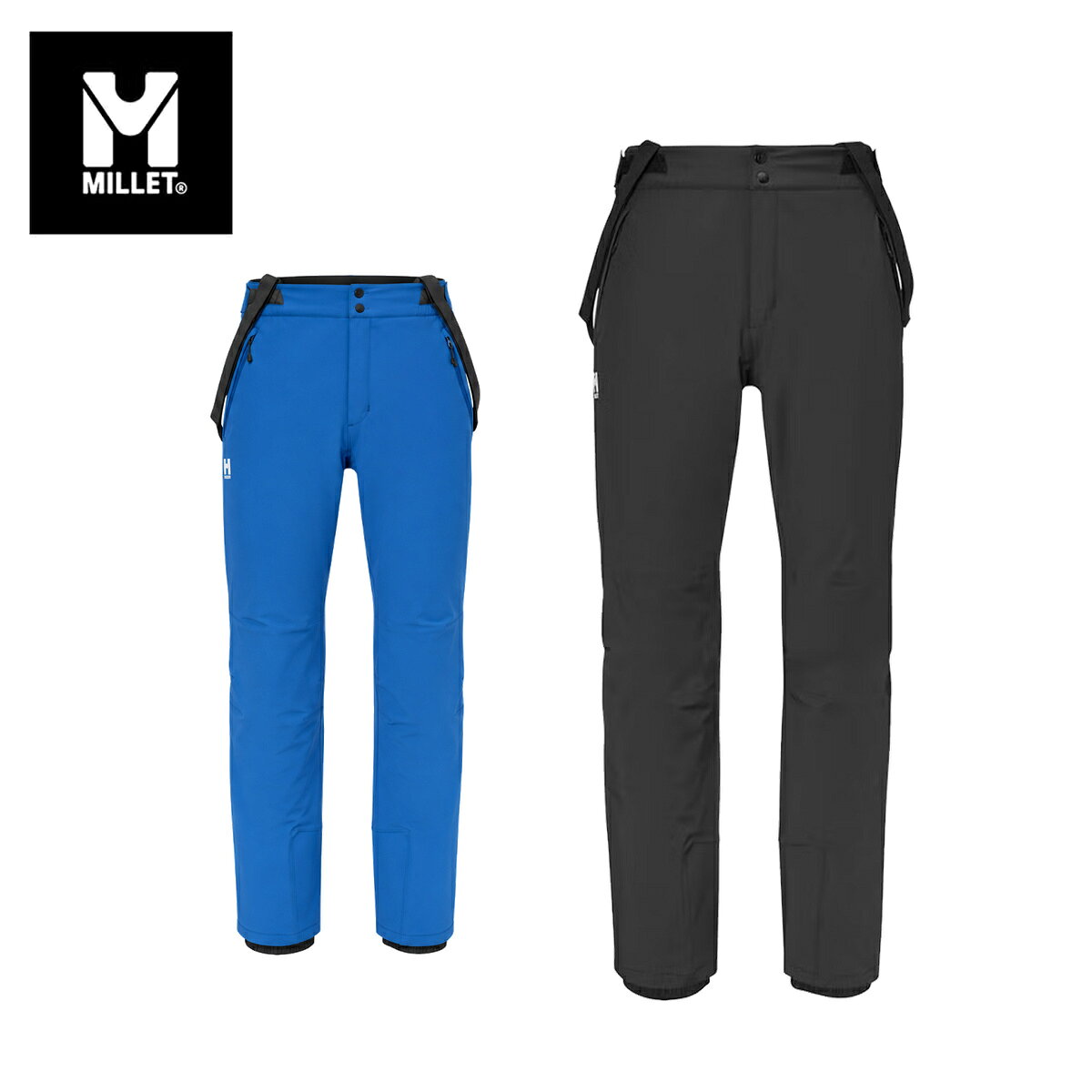 ミレー MILLET スキーウェア パンツ■MIV10596JGRANDS MONTETS PRO PT J Mグラン・モンテ プロ パンツ J メンズ耐水圧：20,000mm透湿性：20,000g/m2/24h素材優れた運動性と快適性を備えたフラッグシップスキーパンツ/ジャパンフィット/取り外し可能なサスペンダー/サイドベンチレーション・DRYEDGE 4WAY MAT 2L・RECYCLE NY85% PU15%×PADDING 60g・PE100%×BRUSHED TRICOT・PE100%ファンクション・Active fit 体に近いこのフィットは、動きの多い登山/マウンテンスポーツなどに最適なフィットです。COLOR・N0247/BLACK-NOIR・N3170/ICON BLUESIZEEU_XS/JP_S、EU_S/JP_M、EU_M/JP_L、EU_L/JP_XL重量710g(EU_M/JP_L)股下78cm(EU_M/JP_L)※メーカー企画書の情報で商品登録を行っております。予告なしに商品名と仕様変更される場合がございます。