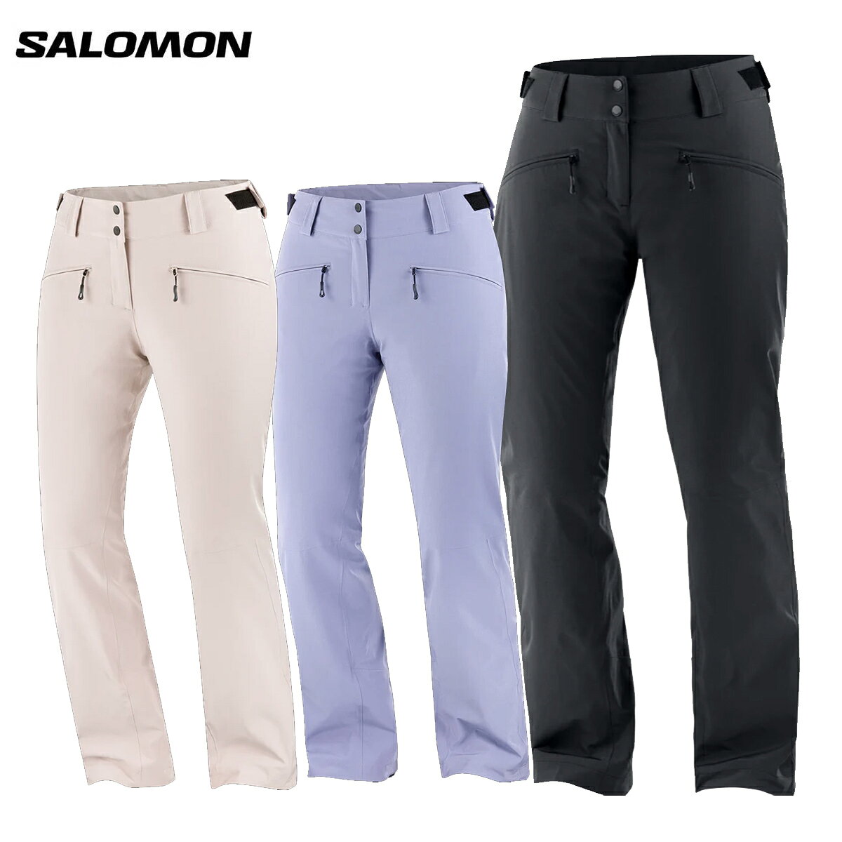メーカー希望小売価格はメーカーカタログに基づいて掲載しています サロモン SALOMON スキーウェア パンツ■EDGE PANT Wエッジパンツ・ウイメンズ素材・下部： 91 ％ポリエステル， 9％ポリウレタン・ライナーの切り替え部分： 100％ポリエステル・パッド部： 100％リサイクルポリエステル重量・526gファンクション・Advanced Skin Dry・PFC FREECOLOR・DEEP BLACK:LC2150500・ETHEREA:LC2615100・BLUE GRANITE:LC2705600SIZES/E,M/R,L/Rスピード感のある滑りを楽しむためのスタイリッシュなインサレーションスキーパンツインサレーション性能を発揮するEDGEパンツは、どこで滑ろうと、一日中ドライで快適なあたたかさを保持します。10k/10kファブリックが風や雨に対応し、インサレーション(60g)が寒さをシャットアウト。二層型の摩擦ガード、ハイバックのウエストバンド、ジップ付きフロントポケットなど、多くの重要な機能も搭載しています。※メーカー企画書の情報で商品登録を行っております。予告なしに商品名と仕様変更される場合がございます。