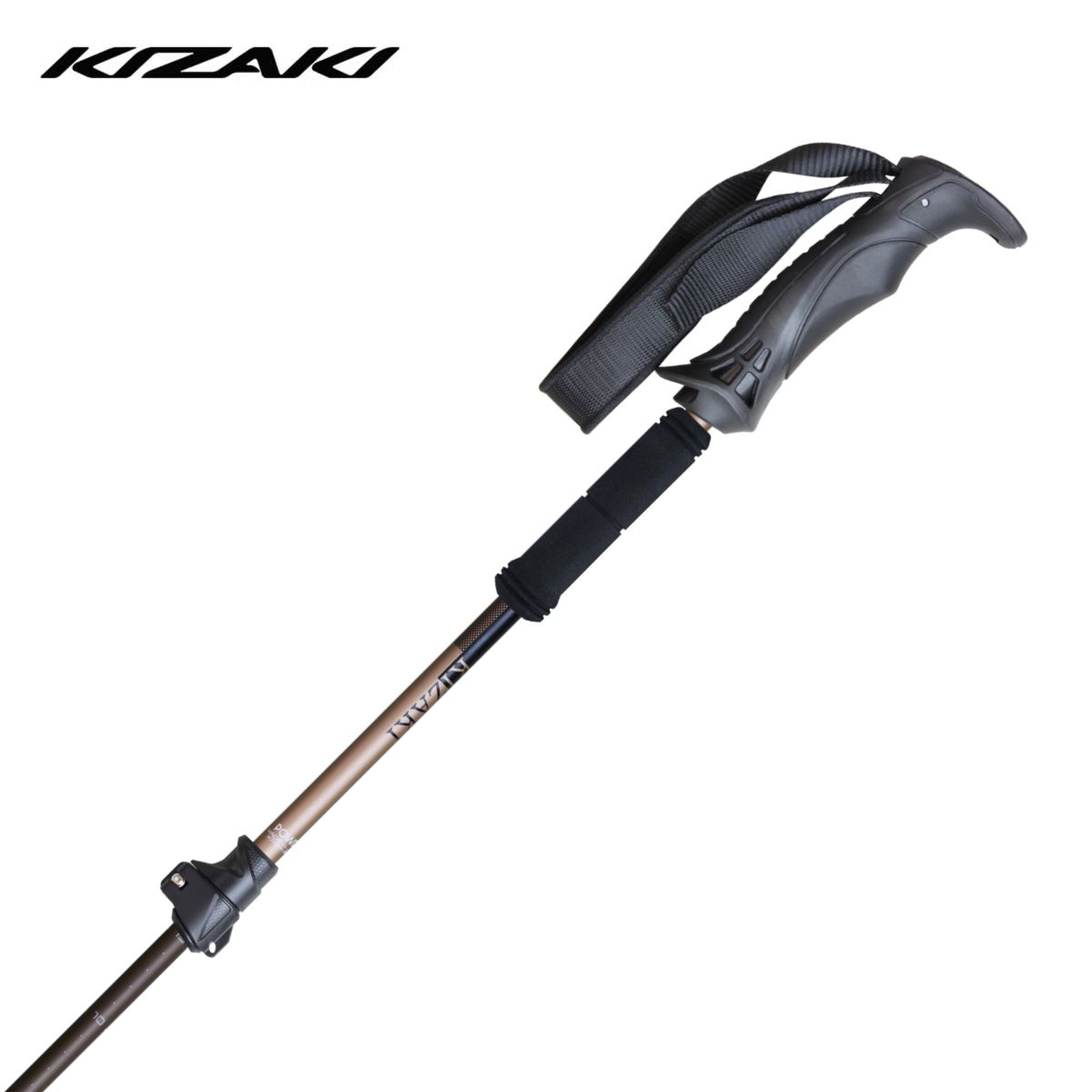 KIZAKI キザキ スキーポール ストック■ KPBF-9091 / パウダーTL◆シャフトアルミ合金材 直径14mm+テーパーカーボン直径12mm◆グリップ＆ストラップCG-171-S ◆リングKB-FX1702(大小一体式) サイズ・フリーサイズ：95～ 125/cmカラー・ブラウン/BN大小2つのリンクが一体になった先端チップ※メーカー企画書の情報で商品登録を行っております。予告なしに商品名と仕様変更される場合がございます。