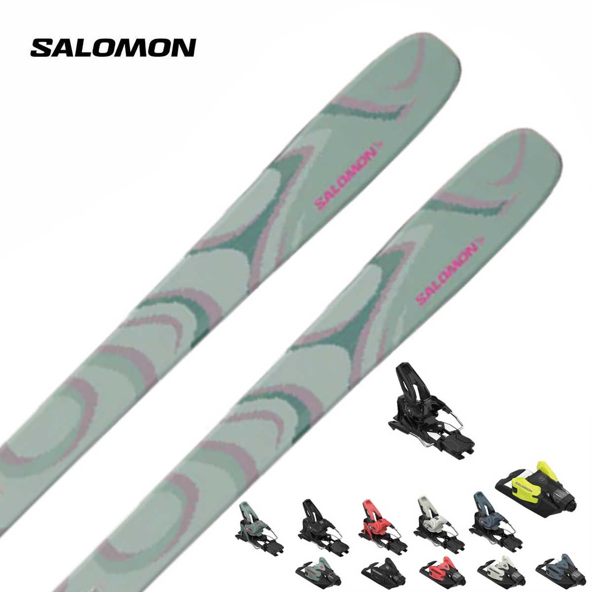メーカー希望小売価格はメーカーカタログに基づいて掲載していますSALOMON サロモン スキー板■QST 100 ICEBERG GREENキューエスティー 100 アイスバーグ グリーン ■156cm R：(14.5 m)サイドカット：(131/100/119 mm)■164cm R：(15.5 m)サイドカット：(132/100/120 mm)■172cm R：(16.5 m)サイドカット：(133/100/121 mm)■180cm R：(17.5 m)サイドカット：(134/100/122 mm)■188cm R：(18.5 m)サイドカット：(135/100/123 mm)REFERENCEL47826000+MIDSOLE692mm / 156cm732mm / 164cm772mm / 172cm812mm / 180cm857mm / 188cmWEIGHT /ski1580g / 156cm1685g / 164cm1780g / 172cm1880g / 180cm2000g / 188cmFREERIDE PROFILE・ROCKER 21% / CAMBER / ROCKER 17%CONSTRUCTIONBasalt & Fiberglass Fibers, Full Poplar Woodcore,Cork DamplifierTop Sheet: GlossyQSTシリーズ中、最も遊び心のあるモデルで、素早いターン感覚、ポップなテール、楽にジャンプやトリックができる軽さが特徴。高速でも安定し、オフでは浮遊感のあるターンが可能。長いテールロッカーとプログレッシブマウントポイントを備え、スタイリッシュに自分を表現できます。MADE IN AUSTRIA ※メーカー企画書の情報で商品登録を行っております。予告なしに商品名と仕様変更される場合がございます。