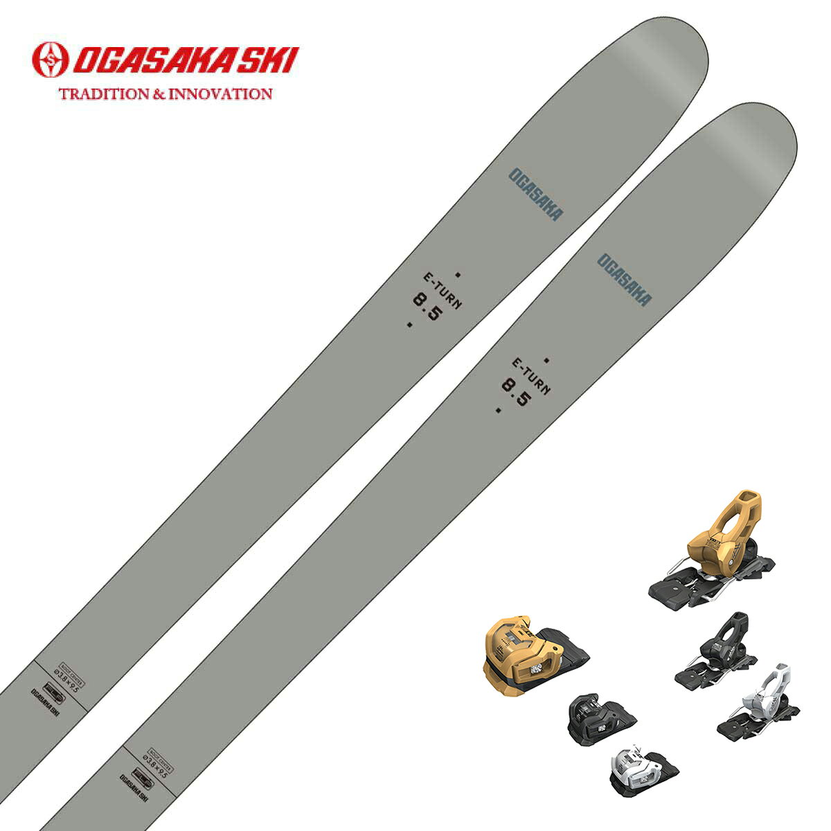 OGASAKA オガサカ スキー板 メンズ レディース＜2027＞E-TURN ET-8.5+ ＜27＞ATTACK LYT 11 GW ビンディング セット 取付無料