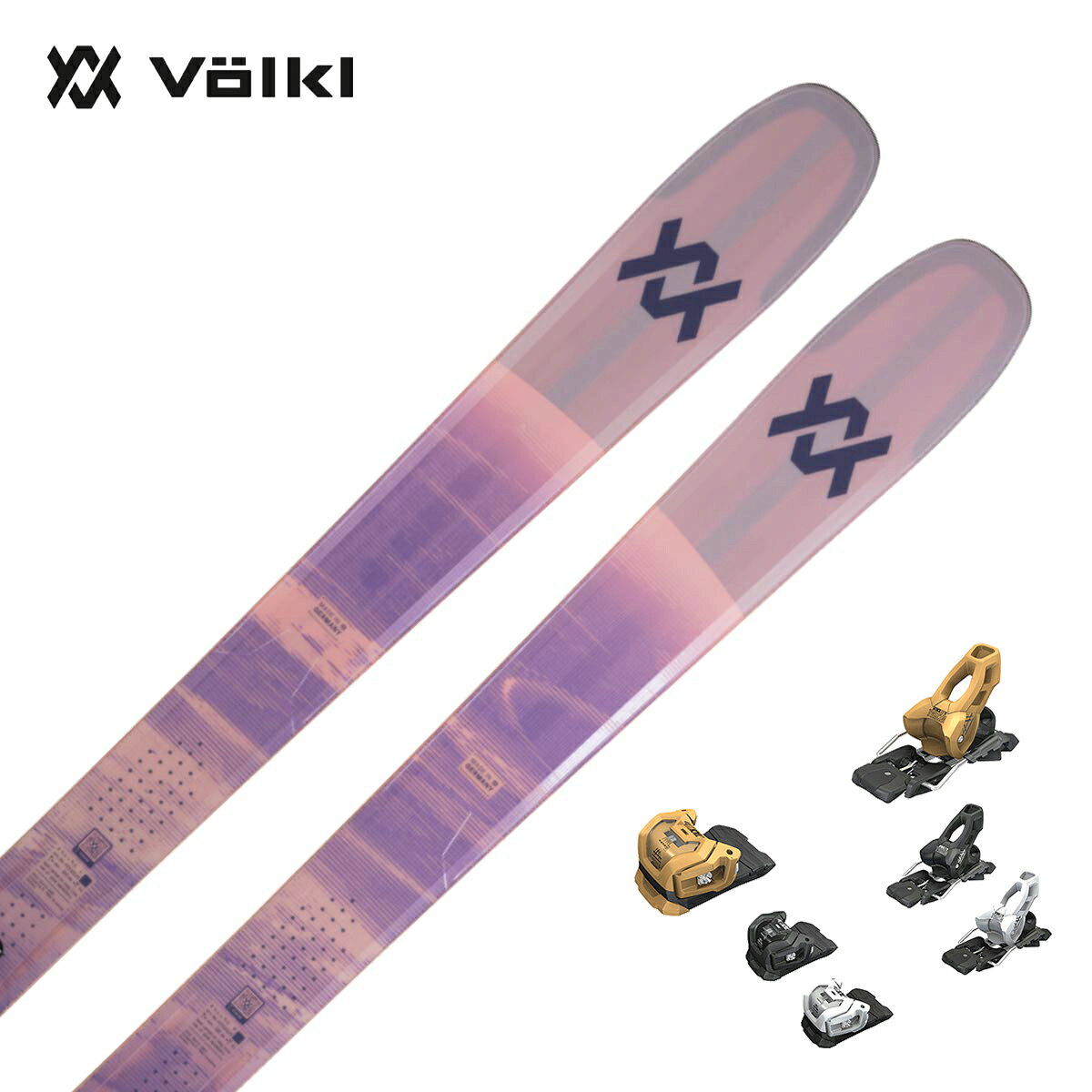 VOLKL フォルクル スキー板 メンズ レディース＜2027＞BLAZE 94 ROSE / [V2610135] + ＜27＞ATTACK LYT 11 GW ビンディング セット 取付無料【グリップウォーク対応】