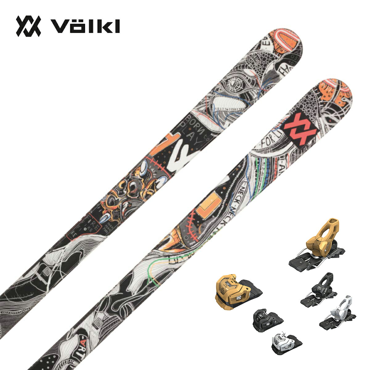VOLKL フォルクル スキー板■REVOLT 81　リボルト 81■148cm R：( 13.9 m )サイドカット：( 111/81/104 mm)■158cm R：( 16.3 m )サイドカット：( 111/81/104 mm)■168cm R：( 18.9 m )サイドカット：( 111/81/104 mm)■178cm R：( 21.8 m )サイドカット：( 111/81/104 mm)品番V2610162.000TECHNOLOGY・Full Cap・Twin Tip・Cap Construction / Mini Cap・Tough Box Construction・Base：DS F5701・Base structure：Matt structureCOREMultilayer Woodcore重量1,650g　@168cm※Weight can vary slightly due to the production cycles.・FULL CAMBER原産国中国フリースタイル入門者にお勧め。軽さ、動きの軽快さ、反発の速さがさりげなくライダーをサポート、トリックに挑戦したくなる気持ちを盛り上げてくれるモデルです。※メーカー企画書の情報で商品登録を行っております。予告なしに商品名と仕様変更される場合がございます。