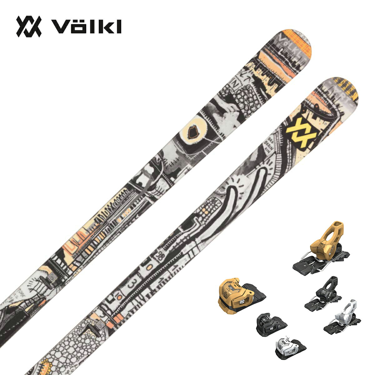 VOLKL フォルクル スキー板 メンズ レディース＜2027＞REVOLT 86 / リボルト86 [V2610160] + ＜27＞ATTACK LYT 11 GW ビンディング セット 取付無料【グリップウォーク対応】