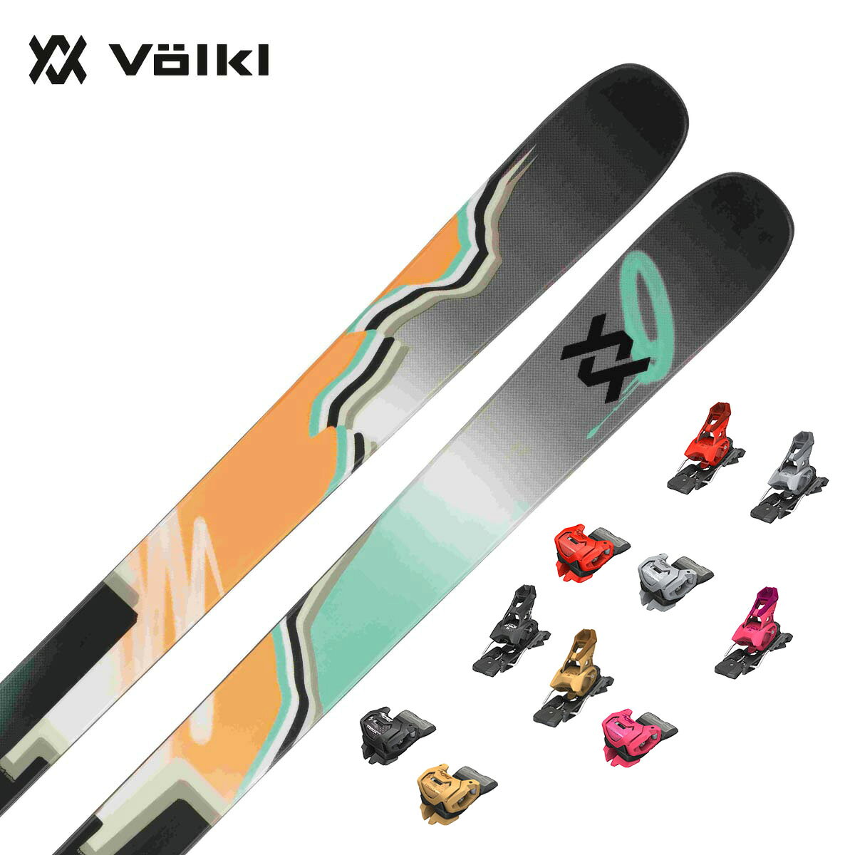 VOLKL フォルクル スキー板 メンズ レディース ＜2025＞ REVOLT 90 / [V2410155.000] + ＜27＞ATTACK 14 GW ビンディング セット 取付無料【グリップウォーク】