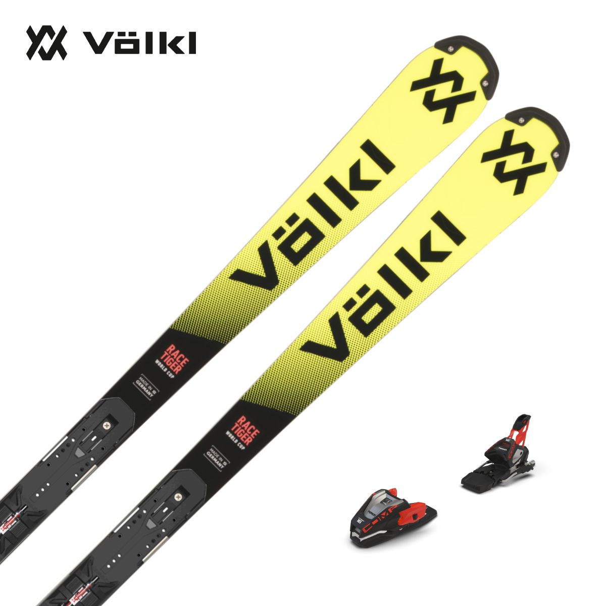 VOLKL フォルクル スキー板 メンズレディース＜2027＞RACETIGER SL R FIS WC-PLATE + COMP 16/V2610841.000/ビンディング セット 取付無料