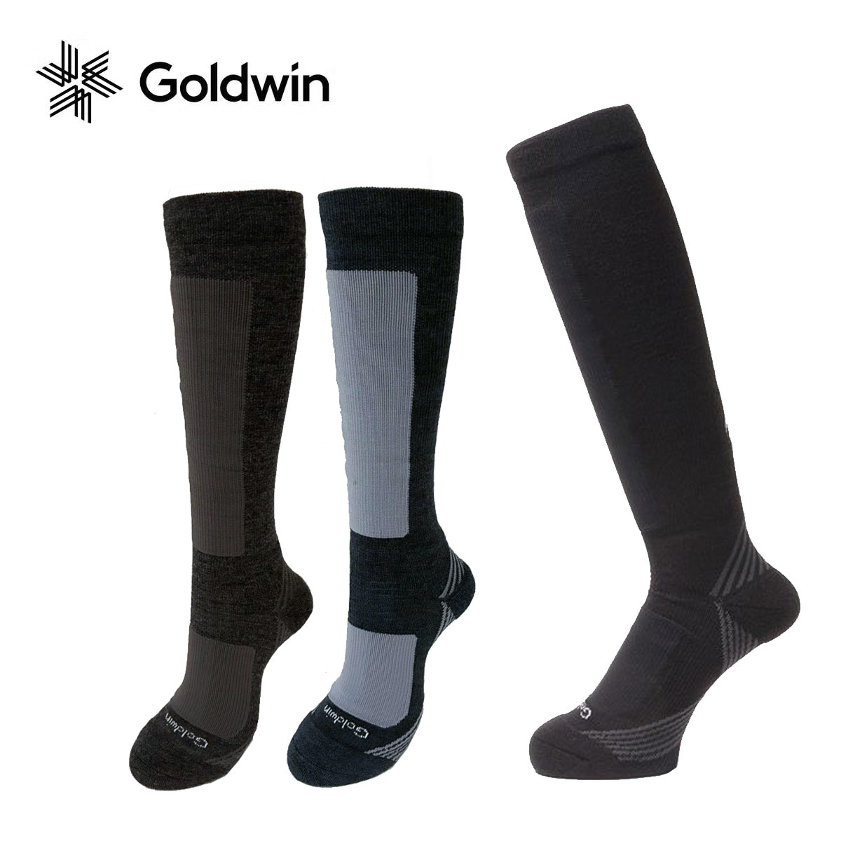 GOLDWIN ゴールドウイン スキー ソックス メンズ レディース＜2027＞ WINTER SUPPORT HIGH SOCKS /ウィンターサポートハイソックス GC24394