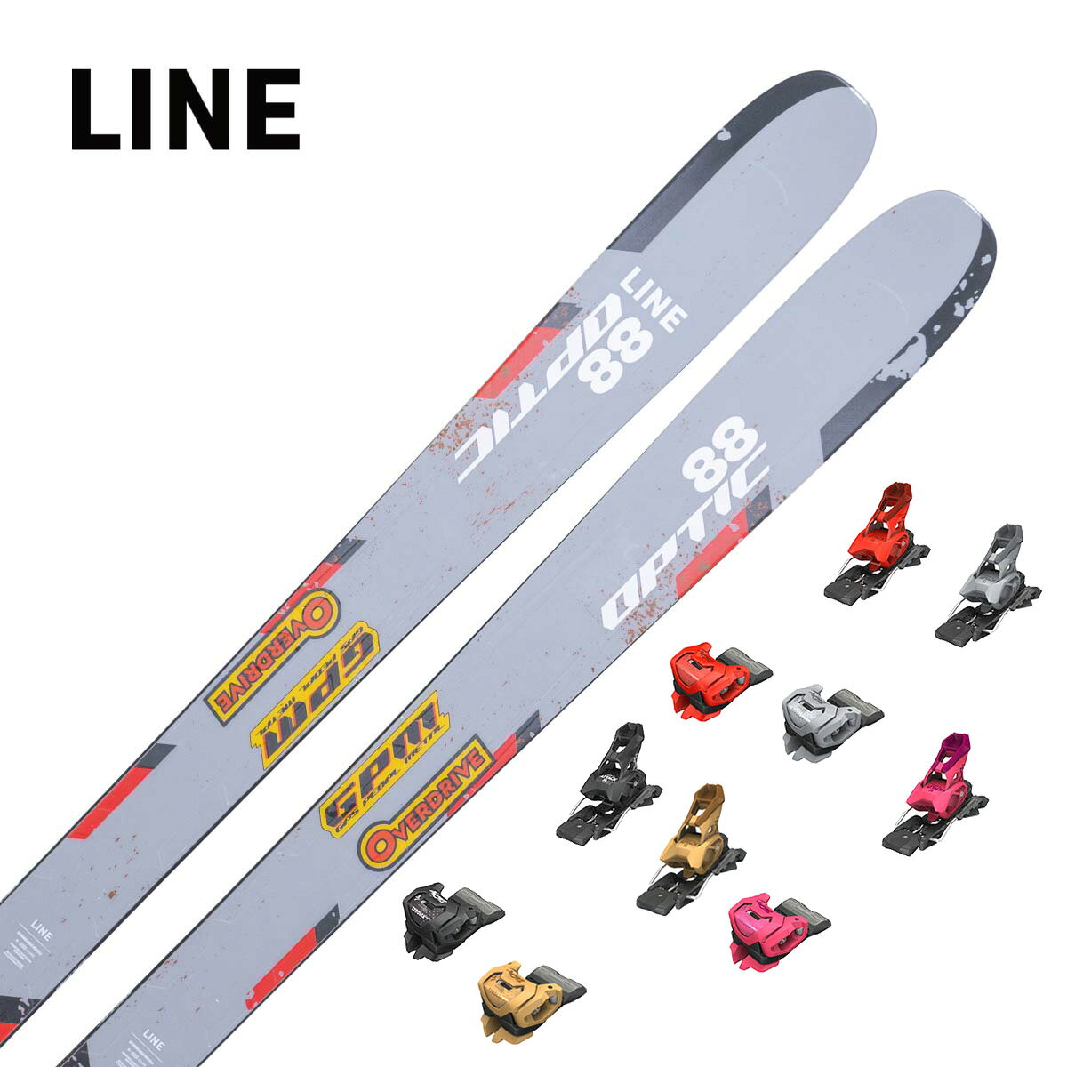 メーカー希望小売価格はメーカーカタログに基づいて掲載していますLINE ライン スキー板■OPTIC 88 オプティック 88■156cm R：( - m)サイドカット：(121/88/111 mm)■163cm R：( - m)サイドカット：(121/88/111 mm)■170cm R：( - m)サイドカット：(121/88/111 mm)■177cm R：(16.3 m)サイドカット：(121/88/111 mm)■184cm R：( - m)サイドカット：(121/88/111 mm)CONSTRUCTION:Aspen Veneer w/ TitanalWEIGHT:1720g @ 177SUPER POWERS:Gas Pedal Metal OverdriveOpticコレクションの中で最も細身のモデル――それが「LINE Optic 88（オプティック88）」。整備された圧雪バーンを駆け抜け、荒れた雪面も力強く突き進み、周囲のスキーヤーを置き去りにする――そんな走りを可能にする1本です。Gas Pedal Metal Overdrive 構造がエッジグリップと操作精度を高め、朝イチのピステンバーンやハードパックされた雪面でも、自信を持ってキレのあるターンを刻むことができます。滑走性能に妥協したくないあなたにふさわしい、精密かつスピード志向のスキーです。 ※メーカー企画書の情報で商品登録を行っております。予告なしに商品名と仕様変更される場合がございます。