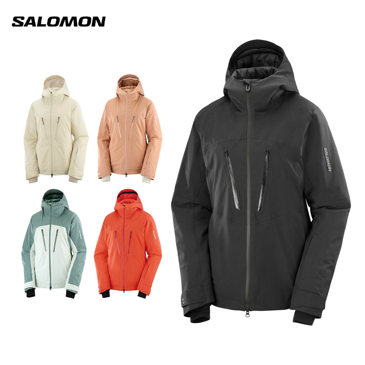 メーカー希望小売価格はメーカーカタログに基づいて掲載しています SALOMON サロモン スキーウェア ジャケット レディース■BRILLIANT JACKET W素材ポケットのライニング : 100% ポリエステル後ろ裏地 : 93% ポリエステル , 7% ポリウレタンライナーの切り替え部分 : 100% ポリエステルパッド部 : 100% ポリエステル裏地　袖 : 85% ナイロン , 15% ポリウレタン本体 : 86% ナイロン , 14% ポリウレタンファンクション・AdvancedSkin Dry・PrimaLoft RベストセラーのインサレーションスキージャケットをアレンジBrillant インサレーションスキージャケットは、雪を愛するファンによってテストされ承認された、当社で最も人気のあるデザインの 1 つ。アウターファブリックに86% リサイクル素材を使用し、PFC フリーの撥水加工を採用しています。優れた耐候性、快適な PrimaLoft R Black インサレーション、スマートな各種機能はそのままに、抜群の快適さを実現。どんなコンディションでも存分にスキーが楽しめます。・優れた耐候性　PFC フリー DWR （耐久性撥水）加工を施した 20K/20K ファブリックを採用。通気性がよく、雨風を寄せ付けません。・冬でもあたたか　アウターファブリックに 86% リサイクルナイロンを使用し、PrimaLoft R Black Eco 100g/m2 インサレーションが寒さをシャットアウト。持続可能性にも配慮した製品です。・快適かつ優れたフィット感　4 ウェイストレッチと肌触りの良さで快適な着心地を実現。COLOR・DEEP BLACK / LC2333800・GARDENIA/TURTLEDOVE / LC2333900・CORK / LC2333700・MISTY BLUE/North Atlantic / LC2334100・CHERRY TOMATO / LC2334000SIZEXS , S , M , L重量 : 933g■特徴ジャケット 無地 中綿入り 長袖 ストレッチ 防水・撥水加工※メーカー企画書の情報で商品登録を行っております。予告なしに商品名と仕様変更される場合がございます。