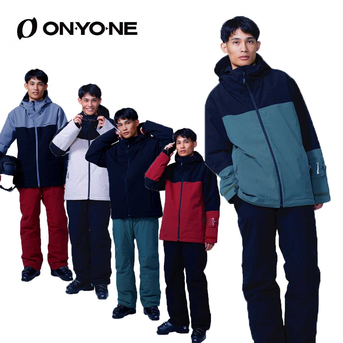 オンヨネ ONYONE スキーウェア■ONS99500MEN'S SKI SUIT耐水圧：10,000mm透湿性：10,000g/m2/24h素材・STRETCH TAFFETAファンクション【JACKET】・笛引手・リストゲーター・裾ドローコード・フードアジャスター・防水素材ポケット・キーフック・メッシュポケット・パスケース【PANTS】・脱着サスペンダ・足口スパッツ・ZIPポケットCOLOR・カーキ×ブラック/339009・グレー×ボルドー/003058・サンド×ブラック/221009・ブラック×カーキ/009339・ボルドー×ブラック/058009SIZES / M / L / O / XO※メーカー企画書の情報で商品登録を行っております。予告なしに商品名と仕様変更される場合がございます。