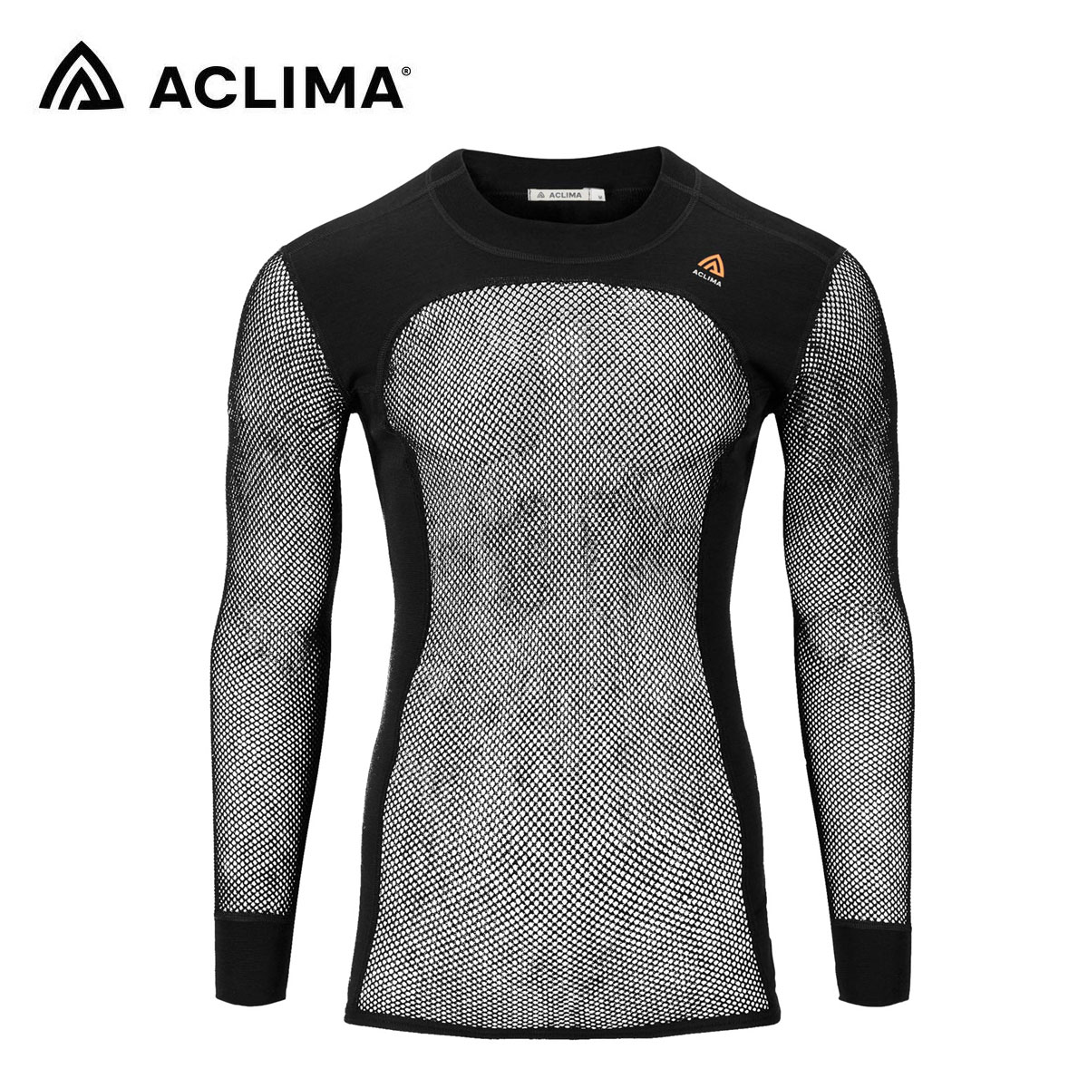 メーカー希望小売価格はメーカーカタログに基づいて掲載しています ACLIMA アクリマ スキーウェア インナー シャツ メンズ■101630WoolNet Original Crewneck M'sウールネット オリジナル クルーネック メンズ素材WoolNet: 80% Wool (Merino), 20% PolyamideRib: 96% Wool (Merino), 4% ElastaneFEATURES・Four way stretch・Reinforced・Insulate・Breathable・SuperLight・Slim fit・Ventilates during activity and insulates during rest・Rib knitted side panels for great fit・Drop-tail for extra coverage・Flat seams for comfort・Additional wool layer on elbows for enhanced durability and comfort・Rib knitted shoulders for comfort when wearing a backpack・The mesh structure transports moisture away from your body・Certified wool・STANDARD 100・OEKO-TEX(R)・WOOLMARK(R) CERTIFIEDCOLOR・123 Jet BlackSIZEXS - 3XLWeight211 g (Size medium)One of Aclima’s biggest success stories, the WoolNet garments are unique on the market. The warp knitted wool mesh construction traps body heat while releasing excess heat at the same time. Wool’s odor minimizing qualities make WoolNet a smart base layer choice when taking long hikes, hunting, or on an expedition when there’s no hope of taking a hot shower anytime soon.Fibre: 19.5 micronFabric Weight: WoolNet 120 g/m2, Rib 250 g/m2Typical activities: The ultimate outdoor product, perfect for skiing, hiking and any outdoor activity※メーカー企画書の情報で商品登録を行っております。予告なしに商品名と仕様変更される場合がございます。