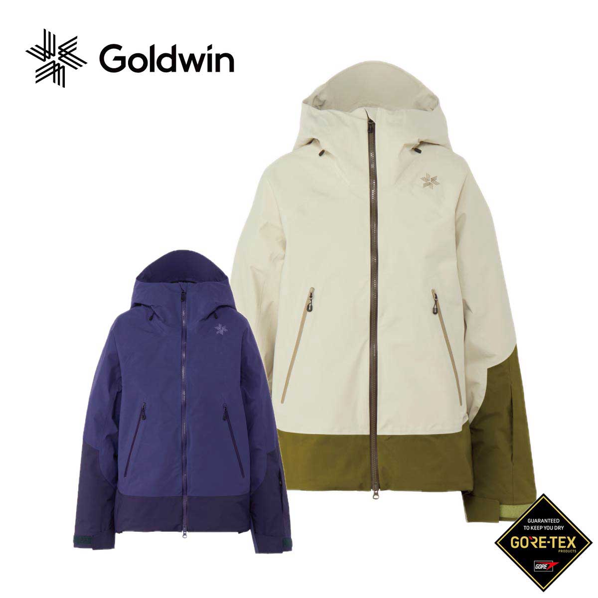 ゴールドウィン Goldwin スキーウェア■GW06304W'S GORE-TEX 2L JACKETウイメンズ　ゴアテックス 2L ジャケットCOLOR・BONE WHITE/BT・KONJO/KJSIZE1,2,3,4※メーカー企画書の情報で商品登録を行っております。予告なしに商品名と仕様変更される場合がございます。