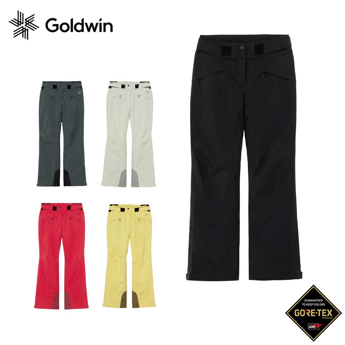 メーカー希望小売価格はメーカーカタログに基づいて掲載しています GOLDWIN ゴールドウイン スキーウェア■GW33350W's GORE-TEX 2L Pants W's ゴアテックス 2L パンツ素材〈表地〉 身生地: GORE-TEX 2層(ポリエステル100%)裾内:ナイロン100%ウエスト脇: ポリエステル84%、ポリウレタン16%〈中わた〉海洋リサイクルわた (ポリエステル100%)〈裏地〉 Nylon Stunner (ナイロン100%)Nylon Taffeta (ナイロン100%)Feelthermo (ポリエステル100%) Mesh (ポリエステル100%)(表地・裏地コーティング等樹脂加工)ファンクション・REGULAR FIT・GREEN MATERIAL・GORE-TEXCOLOR・BK/ブラック・PE/ピューター・GW/グレイッシュホワイト・LS/レモングラス・SR/スカーレットローズSIZE1,2,3,4,5重量約587g(サイズ3)■特徴パンツ 無地 中綿入り 防水・撥水加工※メーカー企画書の情報で商品登録を行っております。予告なしに商品名と仕様変更される場合がございます。