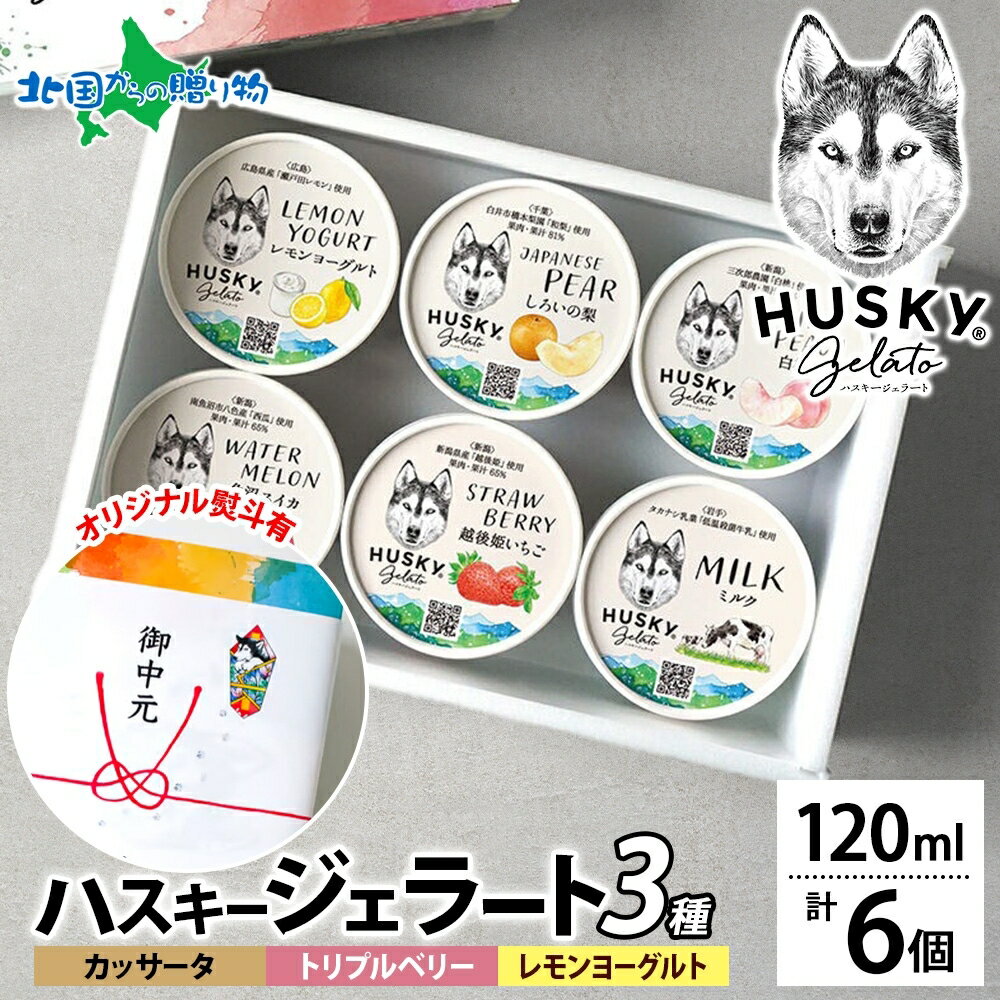 ハスキージェラート ジェラート 3種 計6個 カッサータ トリプルベリー レモンヨーグルト アイス  ...