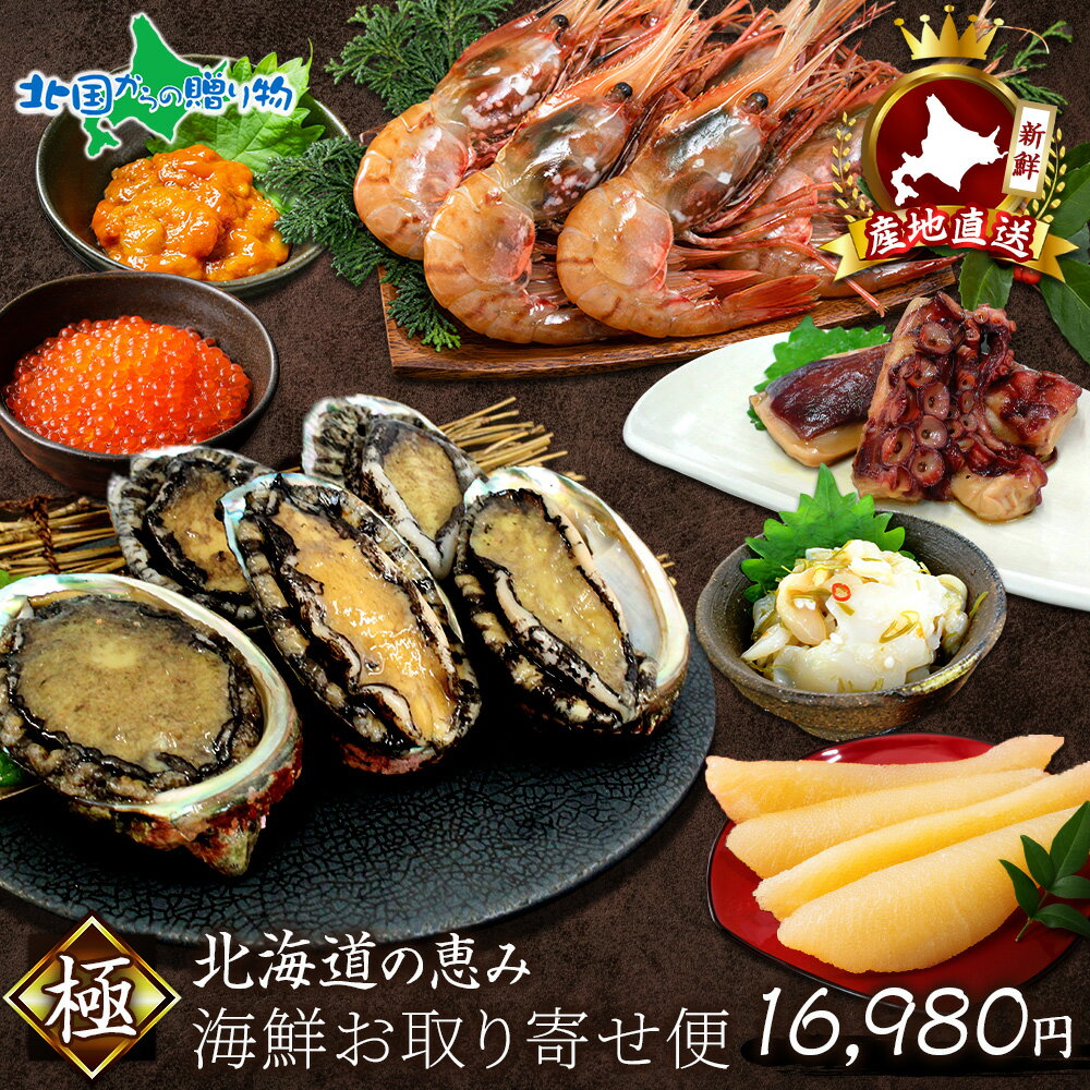 年末指定可 お歳暮 ギフト 豪華 北海道産 海鮮お取り寄せ便 極 送料無料 うに アワビ 数の子 い ...
