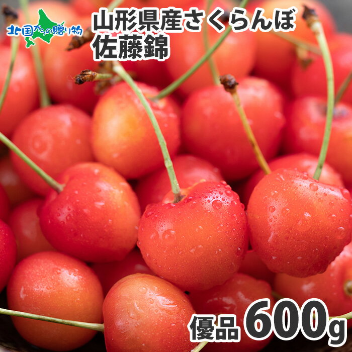 山形県産さくらんぼ 佐藤錦 優品 L玉 600g サクランボ さくらんぼ 佐藤錦 山形 佐藤錦 お取り寄せ 果物 フルーツ ギフト 旬の果物 産地直送 産直 さくらんぼ 佐藤錦 お取り寄せ グルメ Gift 送料無料 予約販売◆出荷予定：6月中旬-下旬頃