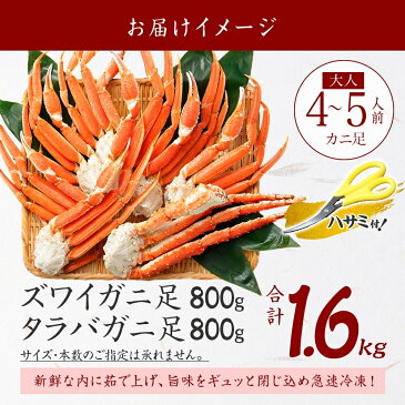 タラバガニ 訳あり ズワイガニ わけあり かに 食べ比べ 2kg セット カニ 蟹 ずわいがに たらば蟹 たらばがに 訳アリ ズワイ蟹 タラバ蟹 蟹足 脚 足 海鮮 グルメギフト BBQ 北国からの贈り物 加藤水産 送料無料