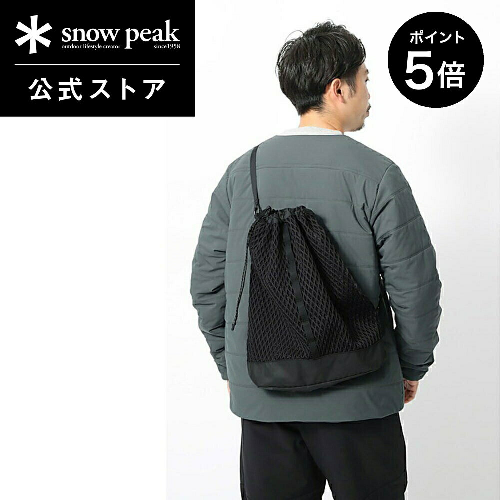 【14-16日限定 クーポン発行中×P5倍】【 スノーピーク 公式 】snowpeak Double Face Mesh Shoulder Bag AC-22SU007BK 17L バッグ ショルダーバッグ ハンドバッグ 旅行 通勤 登山 キャンプ アウトドア アクティブ ブランド ファッション アパレルのサムネイル