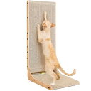 EHEYCIGA 猫 爪研ぎ 猫 爪とぎベッド 猫 家 XL 猫グッズ 長い猫の爪とぎ段ボール (L字型,43x33x81cm)