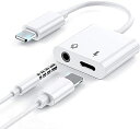 Moxuyo 【急速充電+通話可能+音楽】 i-Phoneイヤホン 変換ケーブル 3.5mm イヤホン 音楽 充電 通話 同時 2in1 変換アダプタ 純正品素材やチップを採用 高耐久 急速充電対応 i-Phone13/12/11 PRO MAX/Xs/Xs MAX