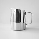 FUN COFFEE ミルクピッチャー ラテアート ミルク 泡立てピッチャー ジャグ ステンレス コーヒー エスプレッソ 15オンス 450ml シルバー (co-0008-4)