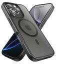 【米軍MIL規格・Magsafe対応】Gourde iPhone 16 Pro Max 用 ケース マグネット搭載 マグセーフ対応 全面保護 耐衝撃 いPhone16 Pro Max対応 半透明 マット感 黄ばみなし カメラコントロール 薄型 ワイヤレ