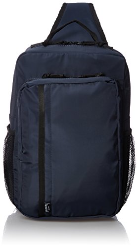 [リネーム] ボディバッグ メンズ 大容量 ワンショルダー A4サイズが入る バックパック ナイロン ネイビー