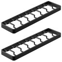 山崎実業(Yamazaki) お椀スタンド S 【2個セット】 食器立て ディッシュスタンド タワー tower ブラック 1372×2