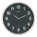 CASIO(カシオ) 掛け時計 壁掛け時計 電波時計 グレー アナログ 夜間秒針停止 おしゃれ シンプル IQ-1012J-8JF