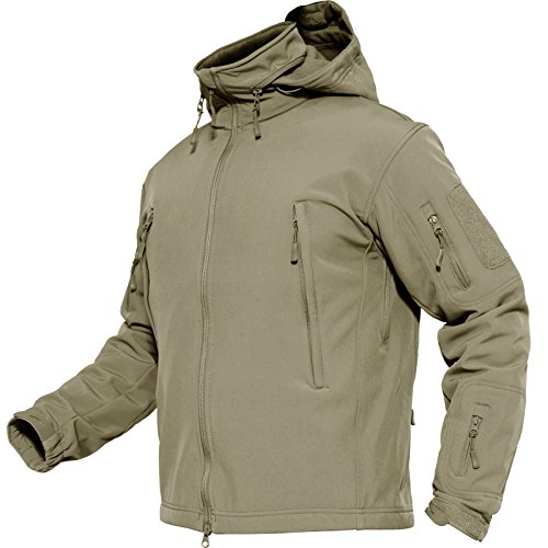 [TACVASEN] ジャンパー 軍用 カジュアル ブルゾン 通気 春秋 ジャケット 保温 作業着 スキー アウターウエア 軽暖 登山 カーキ M