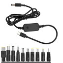 USB Type C PD ケーブル 1.2m 変換プラグ付き 5.5x2.5mm USB C - DC PDアダプターケーブル LED表示 調整可能電圧 5V-9V-12V-15V-20V 昇圧ケーブル 急速充電 Type-C to DC 電源ケーブル 電源コネクタ 充電器 60w 3A 10