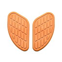 バイクタンクサイドパッド|滑り止め&傷防止|両面テープ設置|ニーグリップ サイド プロテクター カスタム ヤマハ スズキ ホンダ カワサキ 対応 左右セット (キャメル)
