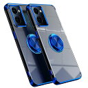 OPPO Reno9 A 用 ケース Reno7 A 用 カバー OPG04 A201OP A301OP バンパー CPH2353 透明TPU 耐衝撃 青メッキ...