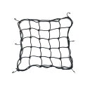 SZSL ツーリングネット バイクネット バイク用品 50cm×50cm荷物 カーゴネット 伸縮性 荷物固定 (ブラック)