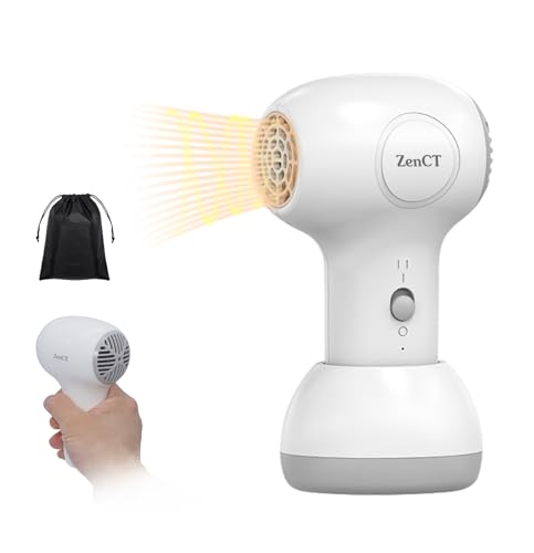 ZenCT ドライヤー コードレス ヘアドライヤー USB充電式 小型 ドライヤー 軽量 45℃恒温 温風 ヘアケアドライヤー 子供用 肌 髪 過熱防止 低騒音...