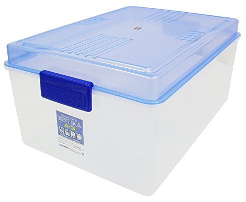 サンコープラスチック(SankoPlastic) 収納ケース ベストボックス 幅48.7×奥33.9×高23cm クリアーブルー