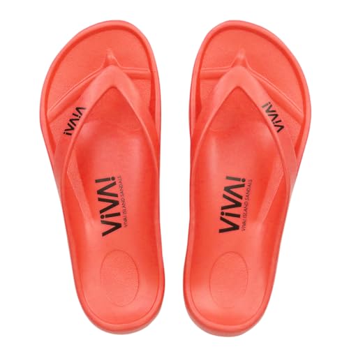 VIVA! ISLAND SANDALS(ビバアイランド) FLIP FLOP ビーチサンダル(日本製) (トマト, 26.0 cm)