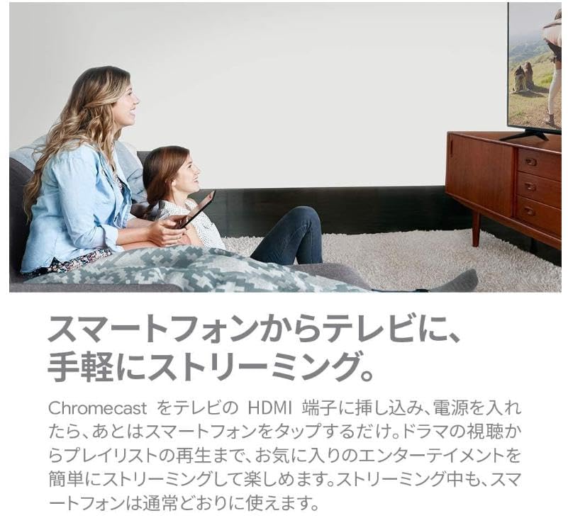techno life Google Chromecast 第3世代 2K対応 チャコール GA00439-JP マイクロファイバークロスセット
