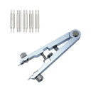 バネ棒外し バネ棒 腕時計 ベルト調整 工具 時計バンド交換工具 時計工具セット 腕時計バネ棒 両つかみ式 修理キット 調整 交換 修理用 時計ピン取り外しツー...