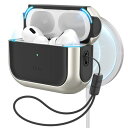 ESR Pro2 ケース Pro 第2世代/第1世代 (2023/2022/2019)共通 HaloLock搭載 MagSafe 対応(USB-C/Lightningケーブル対応) 耐衝撃 ハイブリッド落下保護 エアーポッズプロ 2 専用カバー ブラック・チタン Orbit Hyb