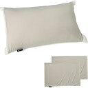 AQUA (アクア) 強冷感 ひんやり 枕カバー 夏用 Q-MAX0.53 のびのび ぴったりフィット 35×58cm (43×63cm規格用) 2枚組 シャンパンゴールド 接触冷感 しわにならない ズレない 3D ストレッチ 着脱カ