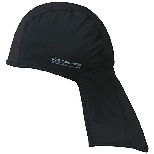 おたふく手袋(Otafuku Glove) 夏用ヘッドキャップ カバー付き [吸汗速乾 接触冷感 消臭 ストレッチ UVカット メンズ] JW-613 ブラック フリー